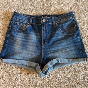 High Waisted Denim Shorts